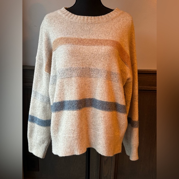 Wishlist Sweaters - Wishlist Women's Sweater - Cream, Blue, Tan soft cozy oversized